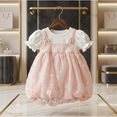 Girls' Premium Summer Frock & Denim Dungaree Collection | Trendy 2-Piece Outfits