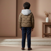 Premium Winter Puffer Jacket | Heavyweight Insulated Parka with Hood & Athletic Patches