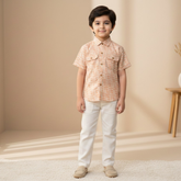 Premium 2-Piece Casual Shirt Set | Button-Down Checkered Shirt & Graphic Inner Tank Top