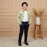 Boys Luxury 2-Piece Set: Premium Designer Over-Shirt with Inner