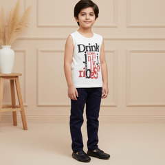 Boys Luxury 2-Piece Set: Premium Designer Over-Shirt with Inner