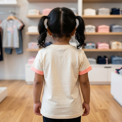 Little Diva Navy Daisy Summer Set | Premium 2-Piece Cotton Tunic & Leggings