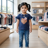 Little Diva "Sunflower Dream" A-Line Dress | Premium Floral Cotton Frock