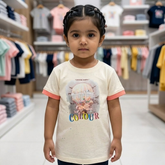 Little Diva Navy Daisy Summer Set | Premium 2-Piece Cotton Tunic & Leggings