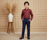 Boys Luxury 2-Piece Set: Premium Designer Over-Shirt with Inner