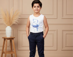 Boys Luxury 2-Piece Shirt Set Designer Over-Shirt with Matching Inner