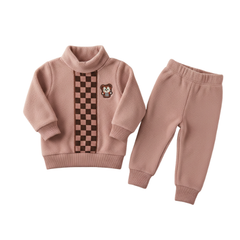Premium 2-Piece Winter Fleece Suit | Cozy Sweatshirt & Jogger Matching Set