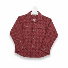 Boys Luxury 2-Piece Set: Premium Designer Over-Shirt with Inner