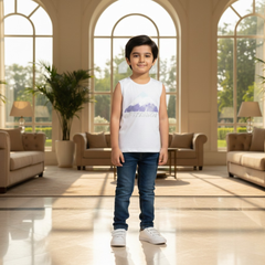 Boys Luxury 2-Piece Set: Premium Designer Over-Shirt with Inner