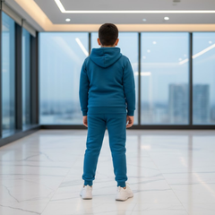 Premium 2-Piece Zipper Fleece Tracksuit | Matching Hooded Jacket & Jogger Set