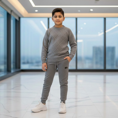 Kids Premium Contrast Raglan Sweater | Soft Knit Winter Pullover for Boys