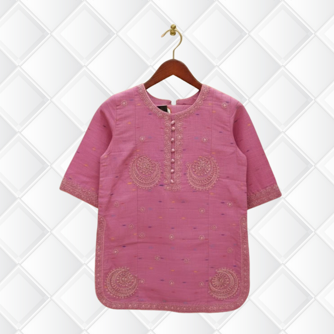 Kids' Ethnic 3-Piece Collection | Traditional Printed Top, Trouser & Dupatta Set