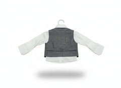 Premium 3-Piece Formal Party Wear Suit | Tailored Waistcoat, Crisp White Shirt & Matching Trousers